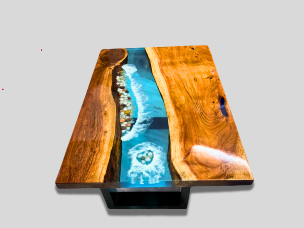 Epoxy Table, dining, sofa, center table top Live Edge Walnut Table ,Custom Order, Epoxy Resin River Table